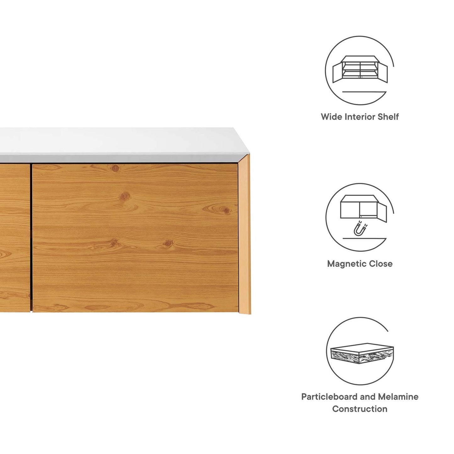 Kinetic Wall-Mount Office Storage Cabinet By Modway - EEI-6205 | Sideboards | Modishstore - 14