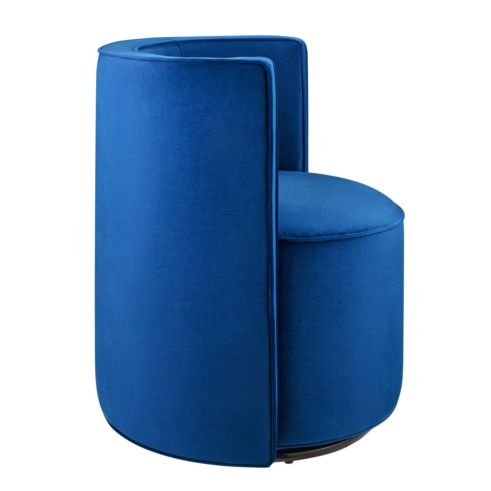 Della Performance Velvet Fabric Swivel Chair By Modway - EEI-6222 | Armchairs | Modishstore - 10