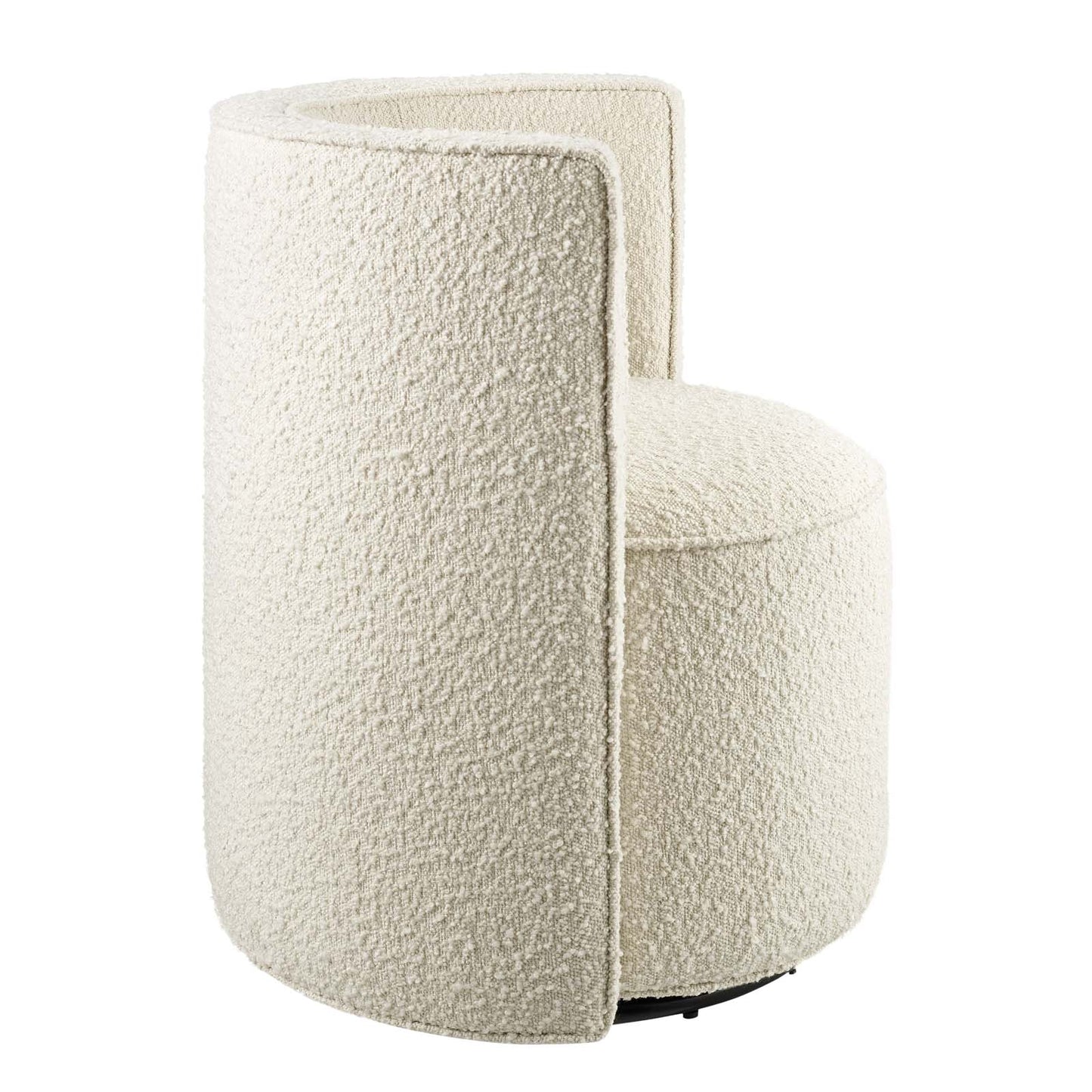 Della Boucle Fabric Swivel Chair By Modway - EEI-6223 | Armchairs | Modishstore - 3