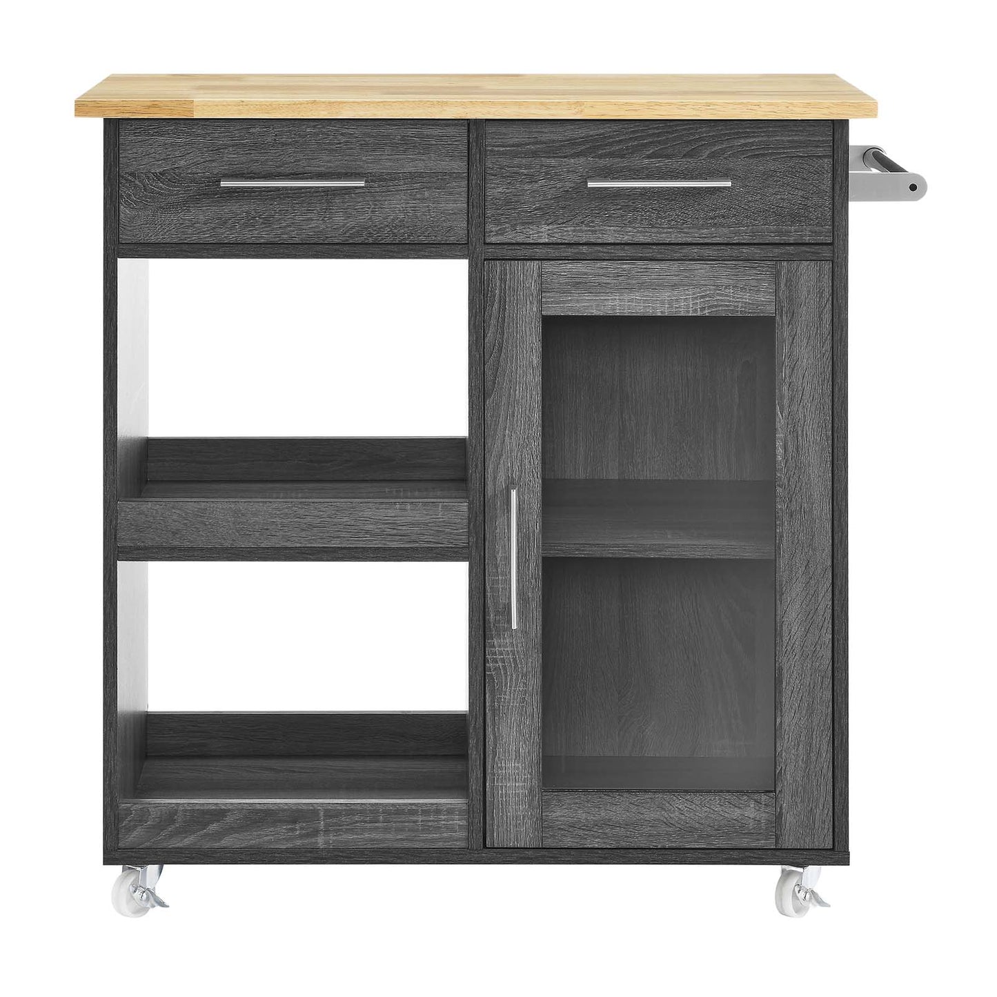 Culinary Kitchen Cart With Towel Bar By Modway - EEI-6275 | Kitchen Carts | Modishstore - 5