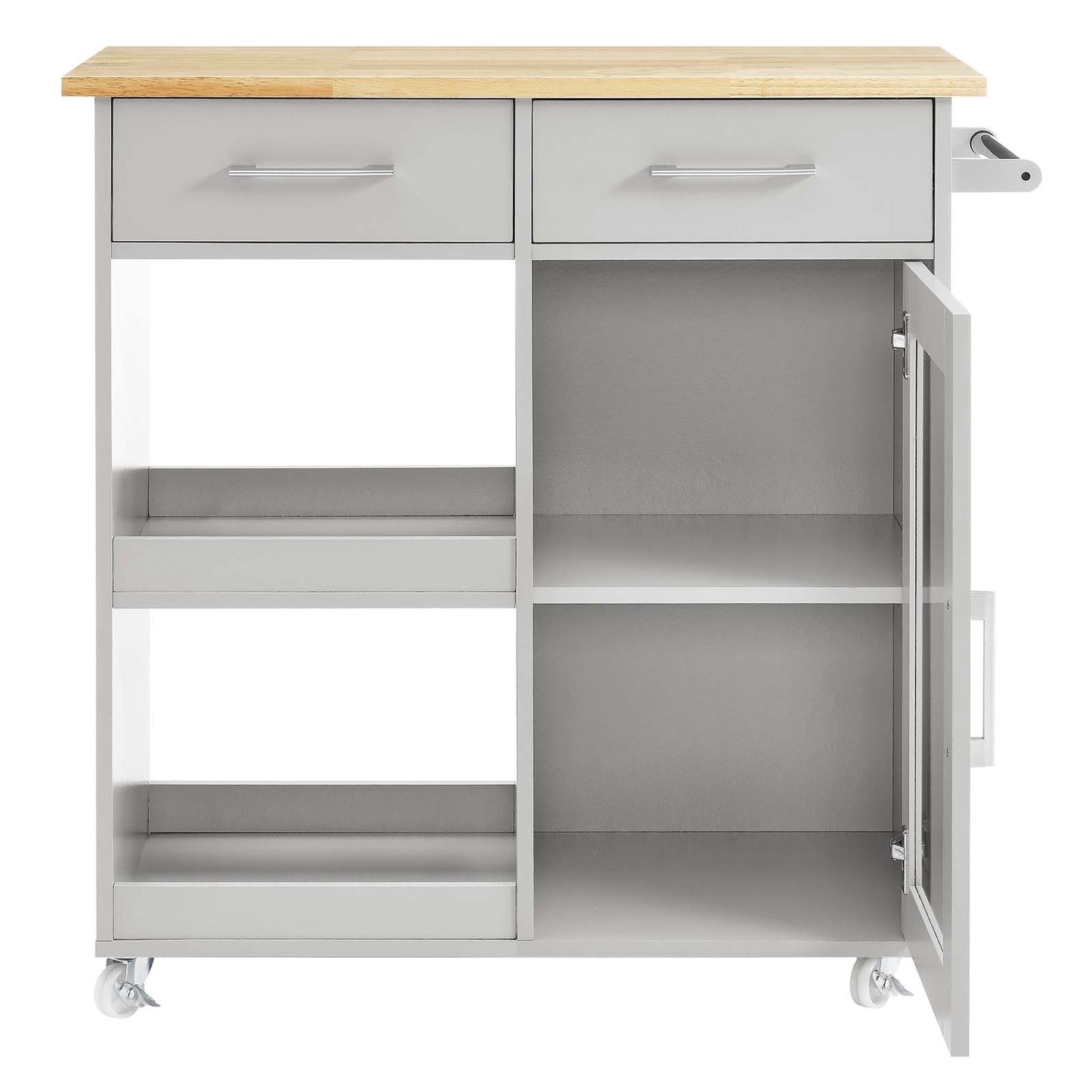 Culinary Kitchen Cart With Towel Bar By Modway - EEI-6275 | Kitchen Carts | Modishstore - 17