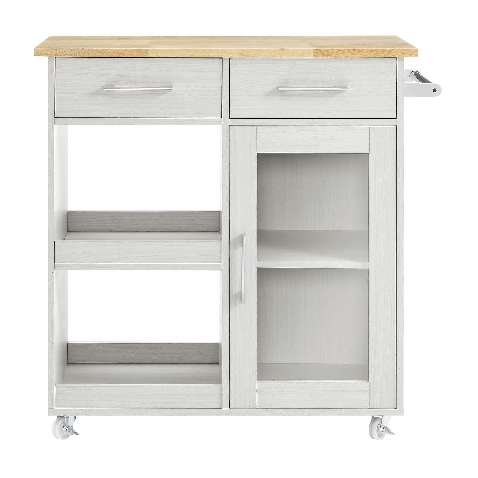 Culinary Kitchen Cart With Towel Bar By Modway - EEI-6275 | Kitchen Carts | Modishstore - 38
