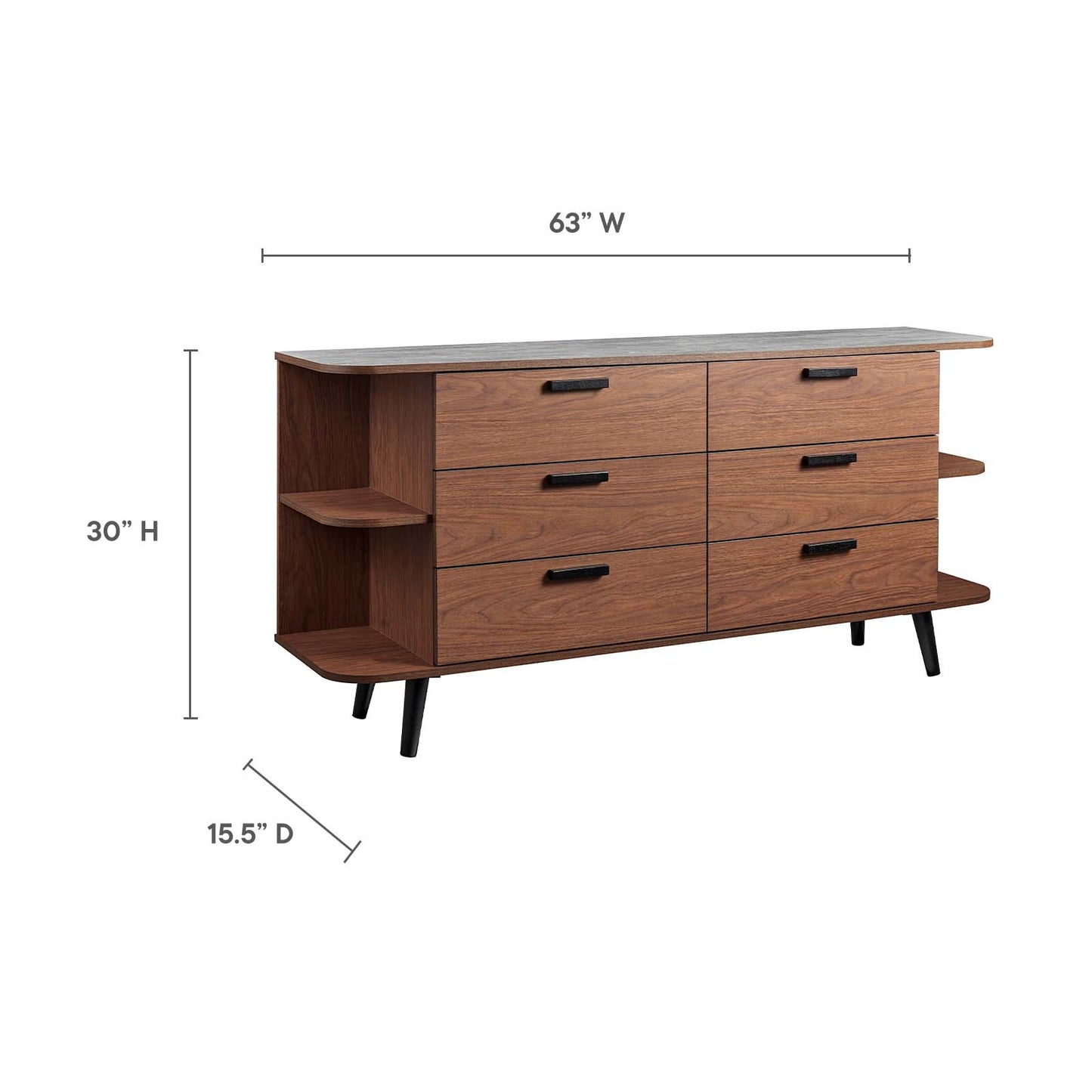 Langston Open Display Storage Sideboard By Modway - EEI-6281 | Sideboards | Modishstore - 9