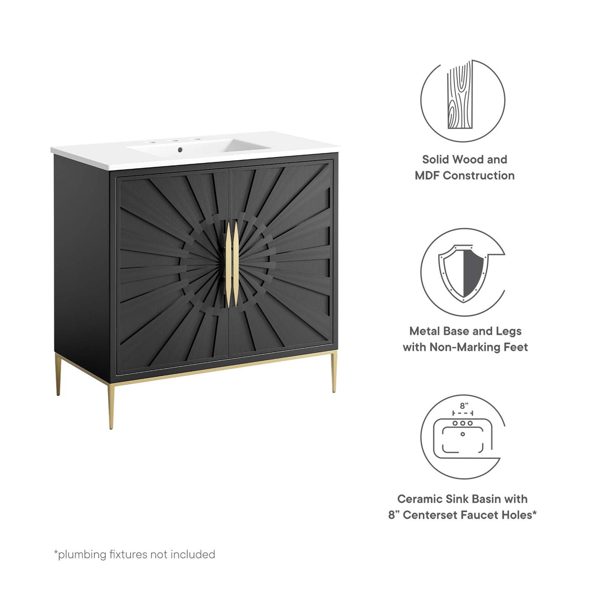 Awaken 36" Bathroom Vanity By Modway - EEI-6297 | Bathroom Accessories | Modishstore - 10