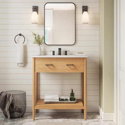 Zaire 30" Bathroom Vanity Cabinet (Sink Basin Not Included) By Modway - EEI-6353 | Bathroom Accessories | Modishstore
