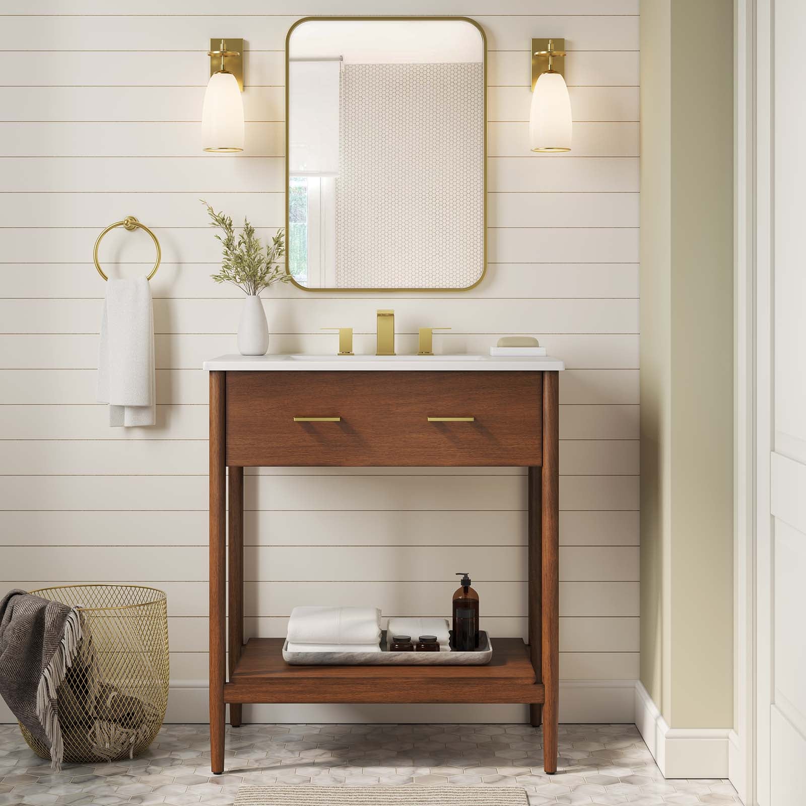 Zaire 30" Bathroom Vanity Cabinet (Sink Basin Not Included) By Modway - EEI-6353 | Bathroom Accessories | Modishstore - 11