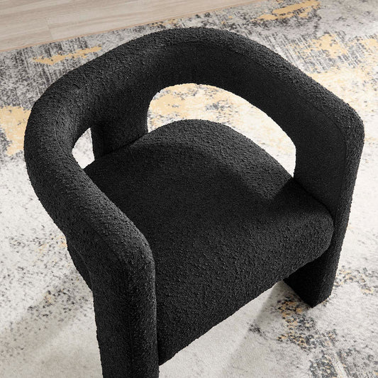 Kayla Boucle Upholstered Armchair By Modway - EEI-6479 | Armchairs | Modishstore