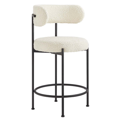 Albie Boucle Fabric Counter Stools - Set of 2 By Modway - EEI-6518 | Counter Stools | Modway - 9