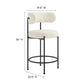 Albie Boucle Fabric Counter Stools - Set of 2 By Modway - EEI-6518 | Counter Stools | Modway - 15
