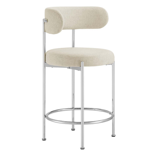 Albie Fabric Counter Stools - Set of 2 By Modway - EEI-6519 | Counter Stools | Modway