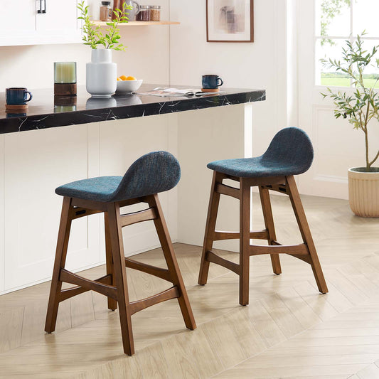 Juno Wood Counter Stool - Set of 2 By Modway - EEI-6555 | Counter Stools | Modway