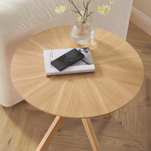 Crossroads 24” Round Wood Side Table By Modway - EEI-6558 | Side Tables | Modway