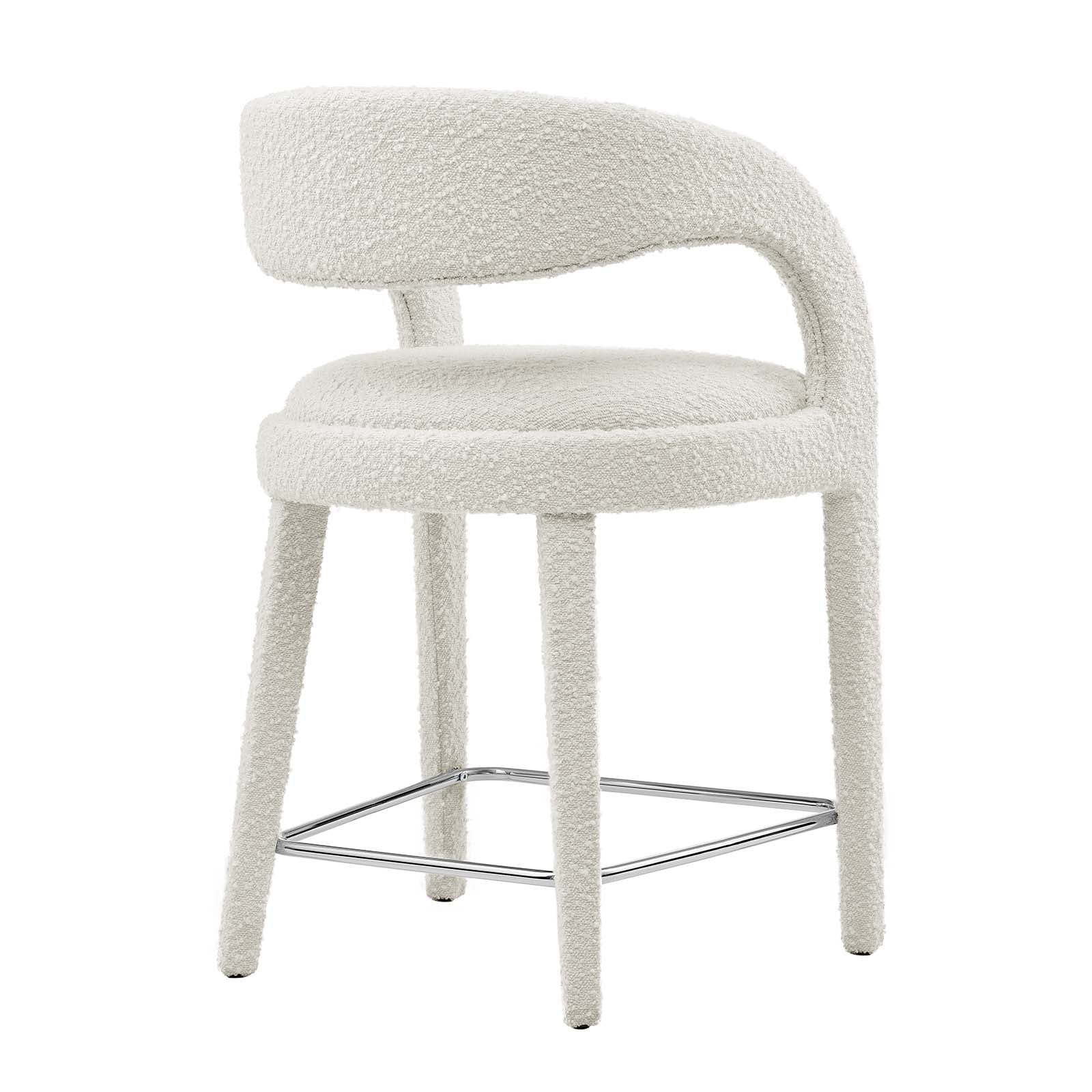 Pinnacle Boucle Upholstered Counter Stool Set of Two By Modway - EEI-6565 | Counter Stools | Modway - 13