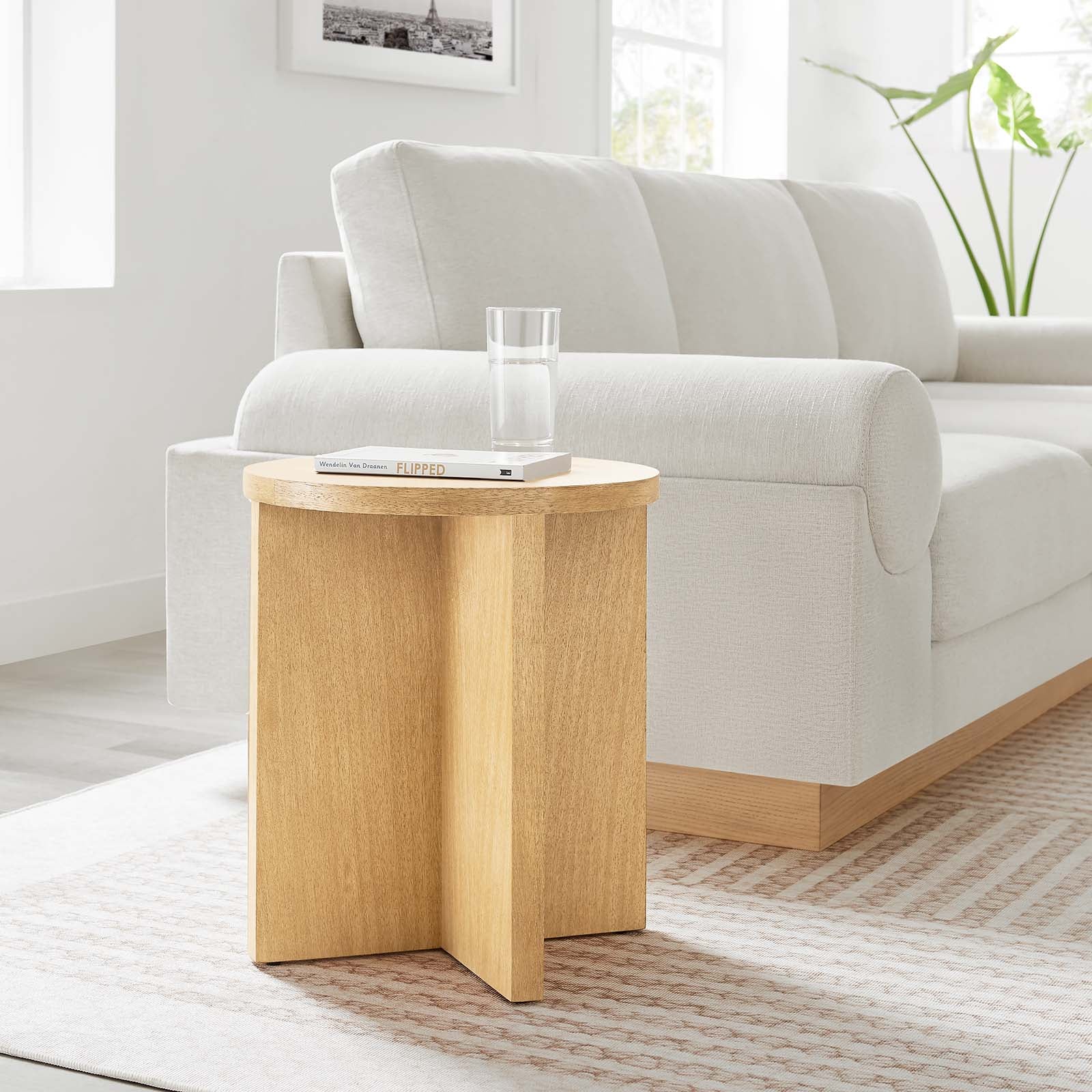 Silas Round Wood Side Table By Modway - EEI-6579 | Side Tables | Modishstore - 16