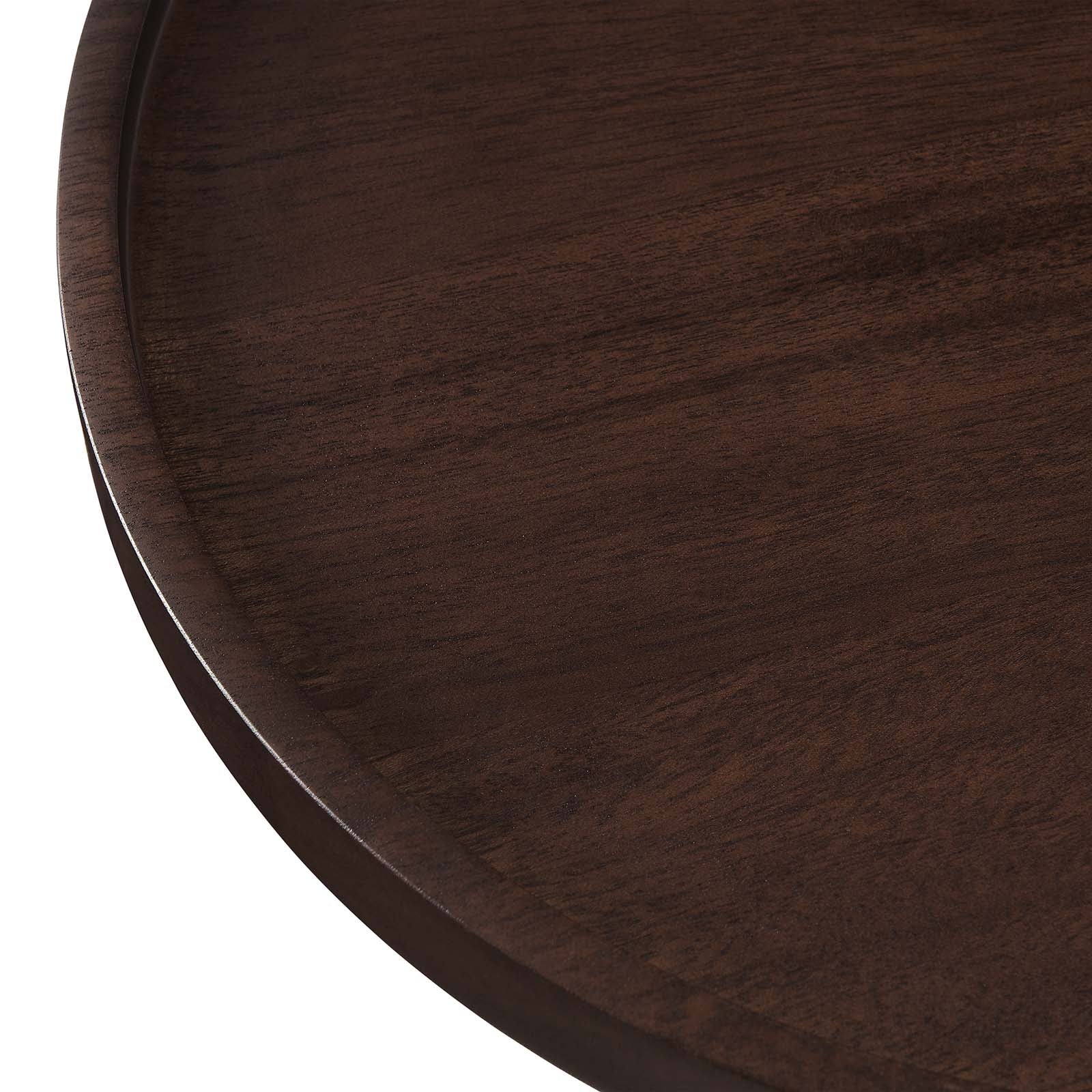 Amina Round Acacia Wood Side Table By Modway - EEI-6607 | Side Tables | Modishstore - 13