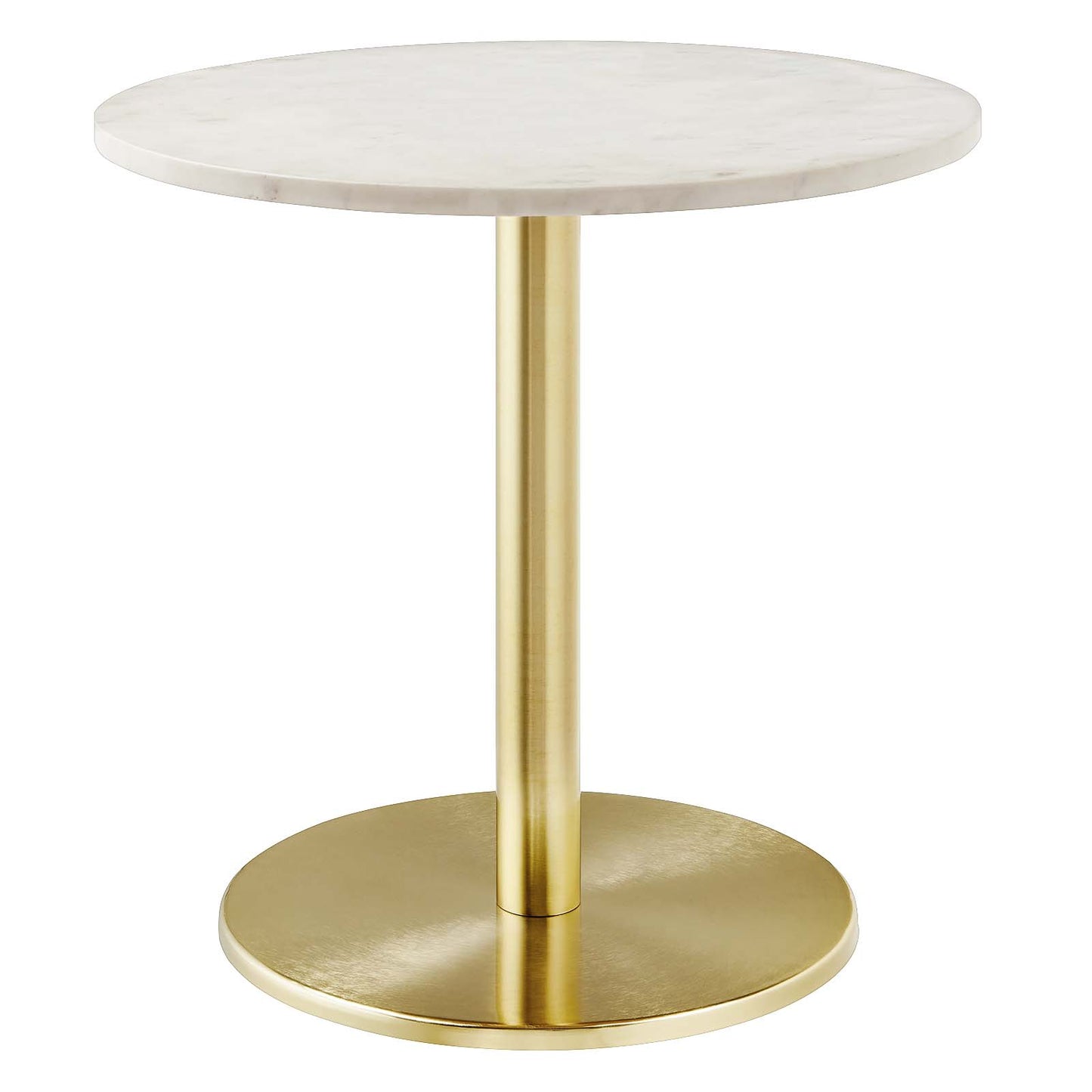 Viva Round White Marble Side Table By Modway - EEI-6609 | Side Tables | Modishstore - 2