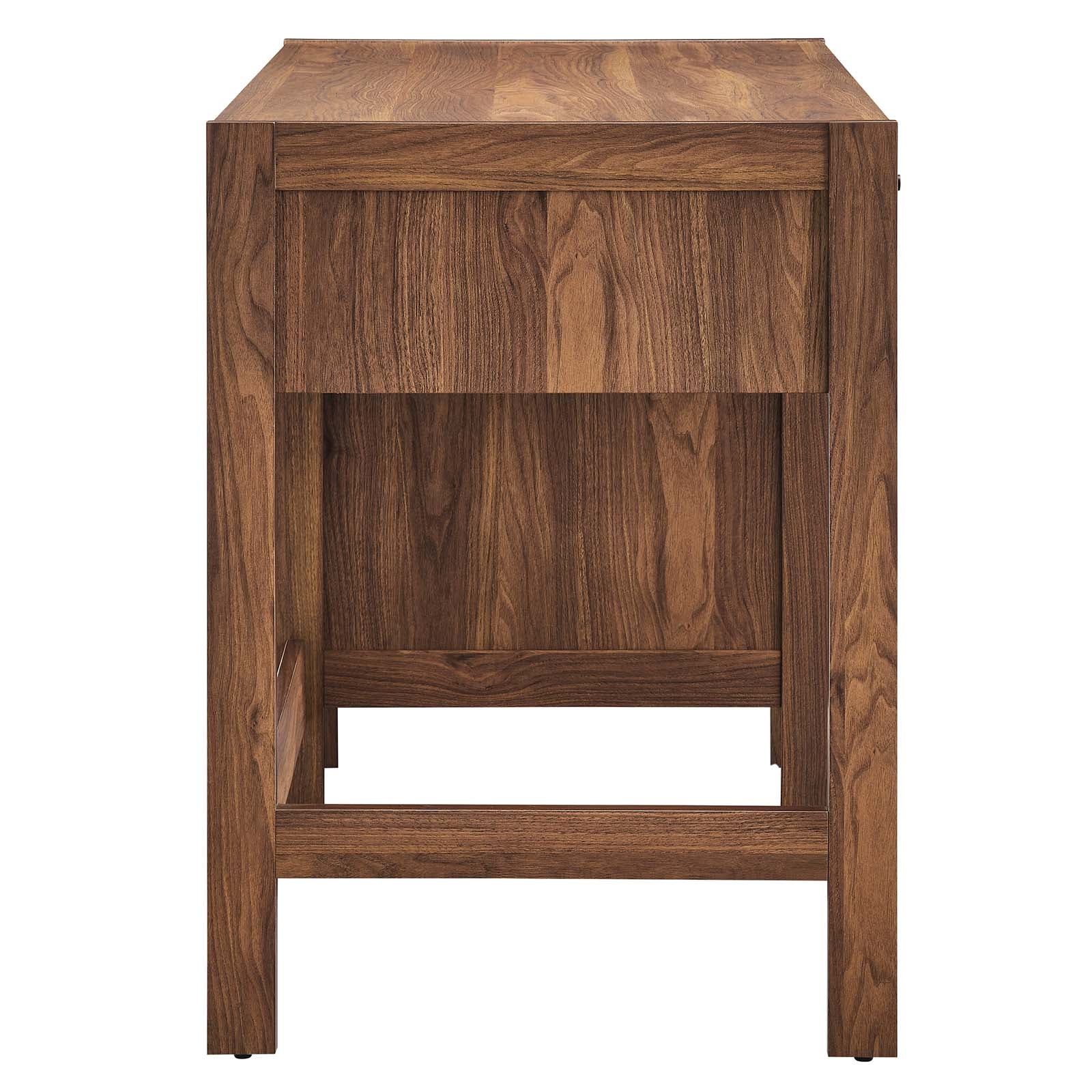 Capri 49" Wood Grain Office Desk By Modway - EEI-6617 | Cabinets | Modishstore - 3