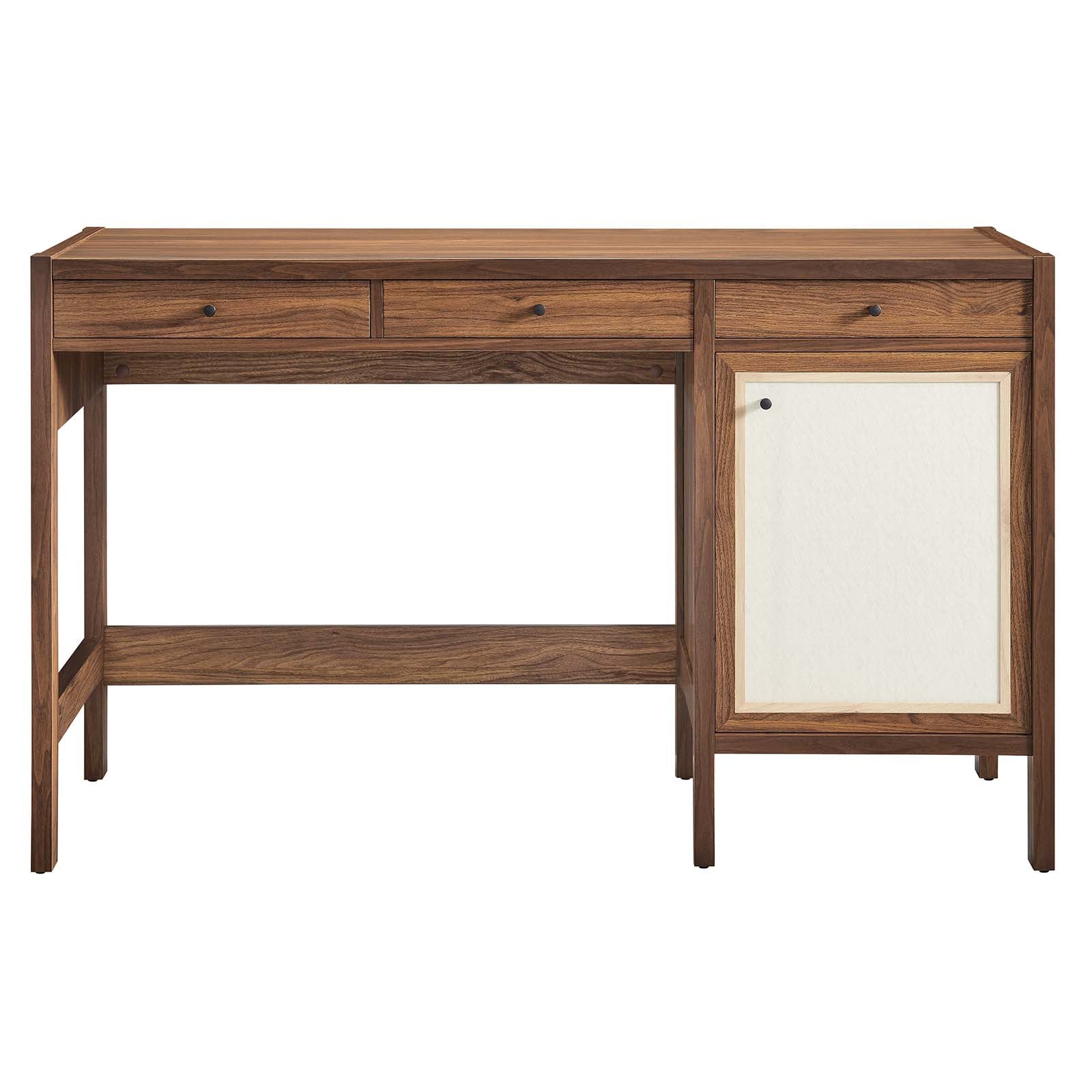 Capri 49" Wood Grain Office Desk By Modway - EEI-6617 | Cabinets | Modishstore - 4
