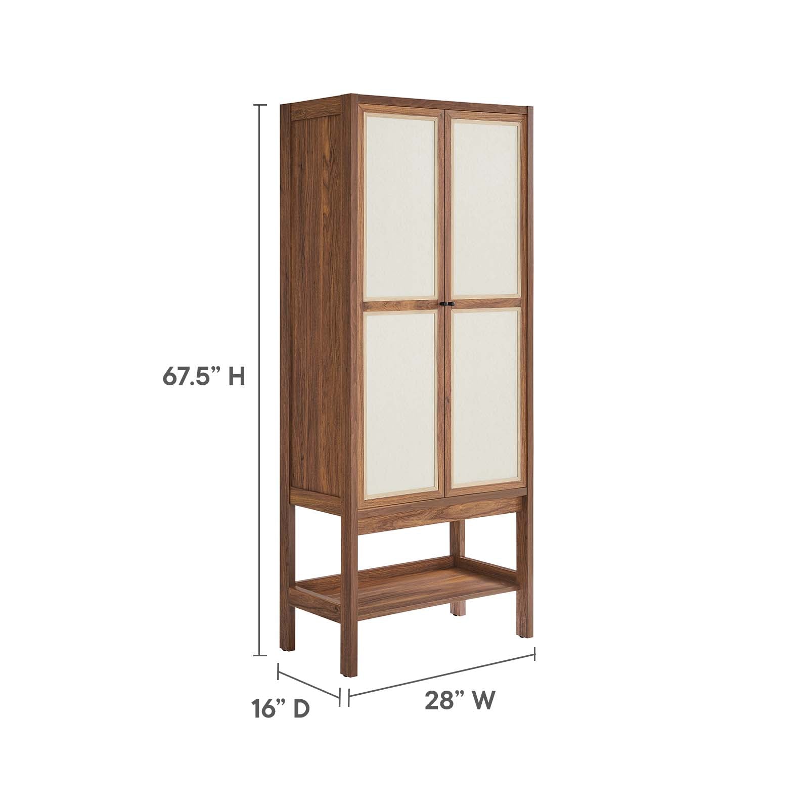 Capri Tall Wood Grain Standing Storage Cabinet By Modway - EEI-6620 | Cabinets | Modishstore - 6
