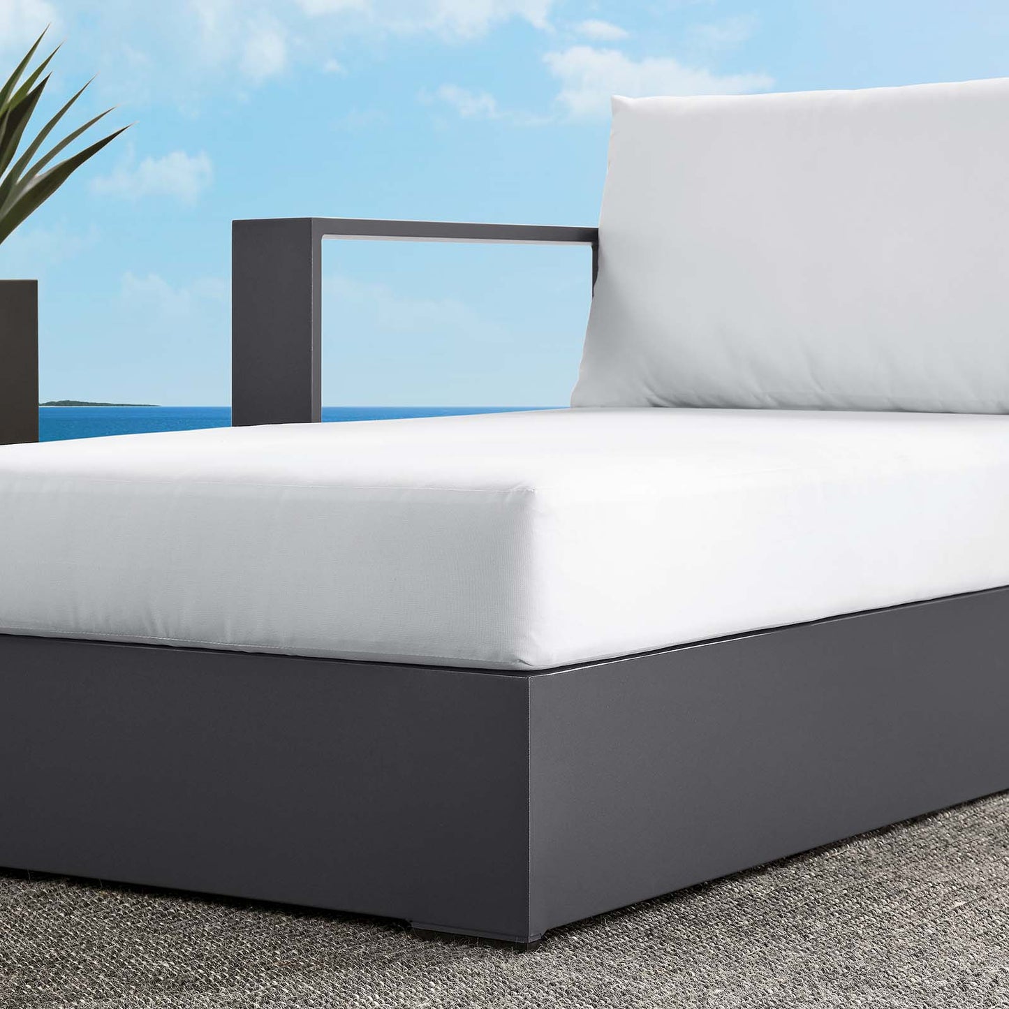 Tahoe Outdoor Patio Powder-Coated Aluminum Modular Left-Facing Chaise Lounge By Modway - EEI-6632 | Outdoor Sofas, Loveseats & Sectionals | Modishstore - 24