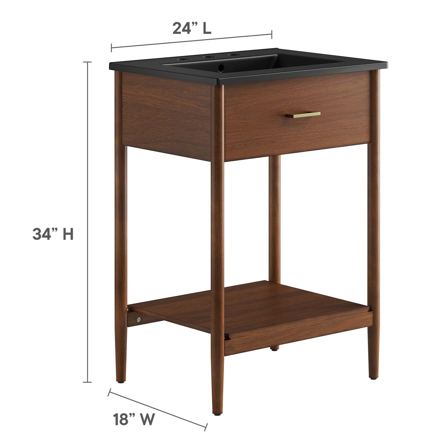 Zaire 24" Bathroom Vanity By Modway - EEI-6661 | Bathroom Accessories | Modishstore - 16