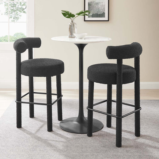 Toulouse Boucle Fabric Bar Stool - Set of 2 By Modway - EEI-6709 | Bar Stools | Modway