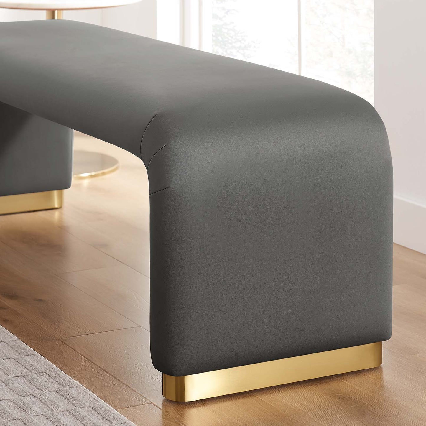 Koda Performance Velvet Waterfall Long Bench By Modway - EEI-6734 | Benches | Modishstore - 56