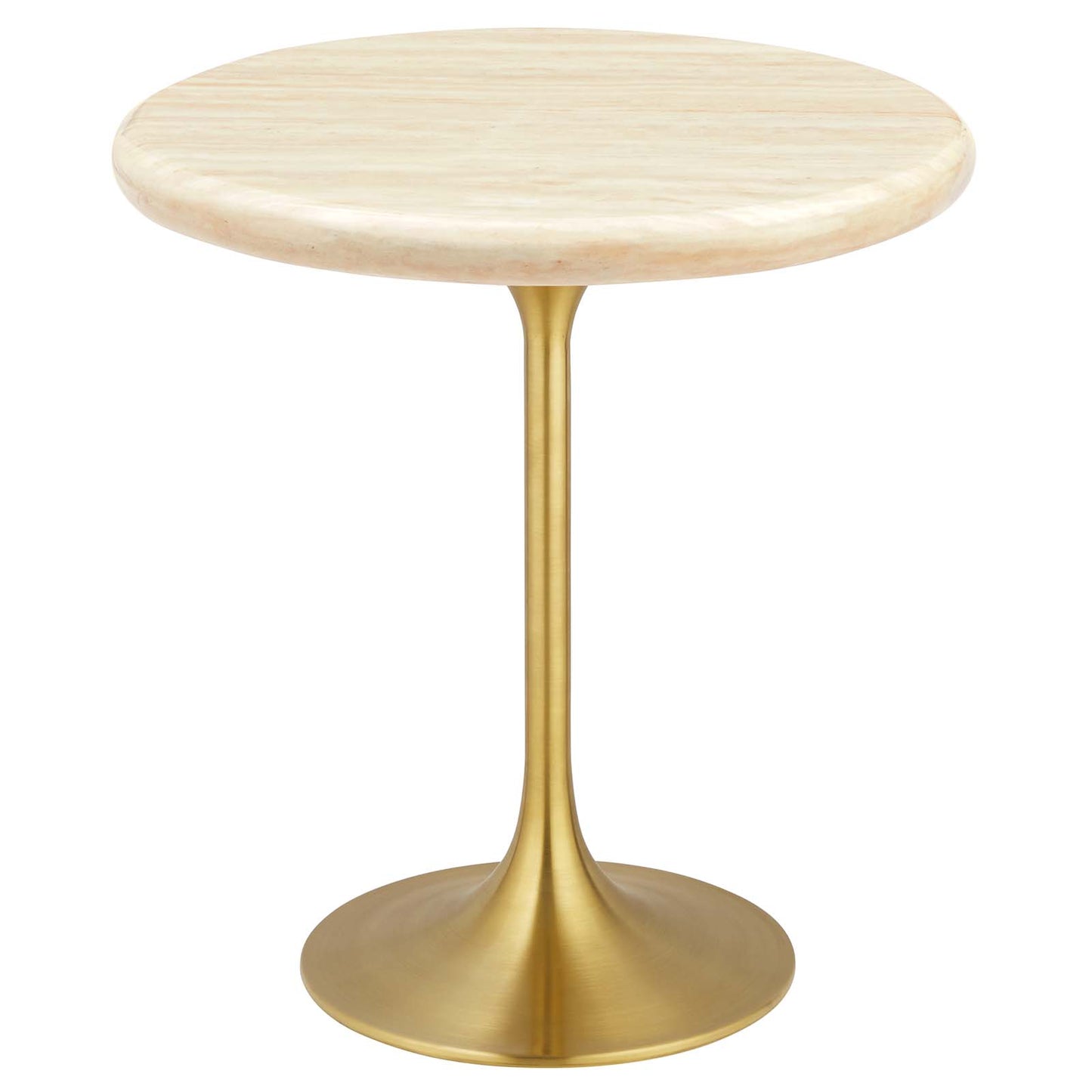 Lippa 20" Round Artificial Travertine  Side Table By Modway - EEI-6746 | Side Tables | Modishstore - 2