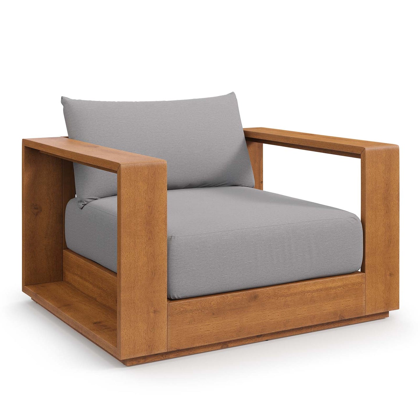 Tahoe Outdoor Patio Acacia Wood Chair By Modway - EEI-6782 | Outdoor Sofas, Loveseats & Sectionals | Modishstore - 2