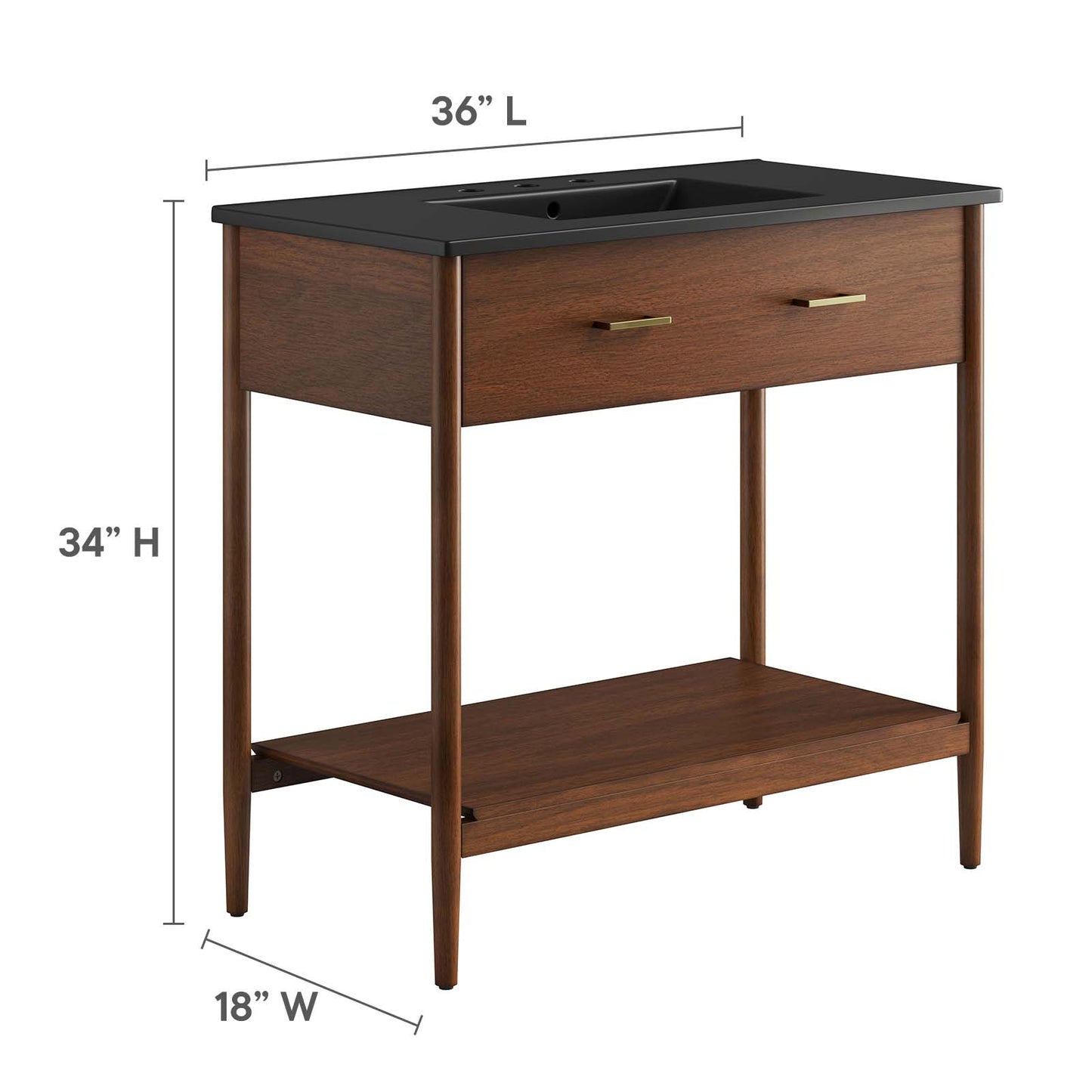Zaire 36" Bathroom Vanity By Modway - EEI-6823 | Bathroom Accessories | Modishstore - 18