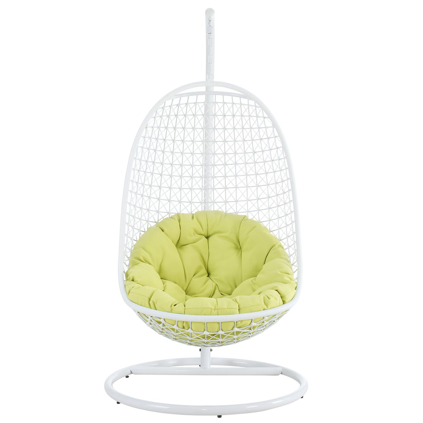 Modway Encounter Swing Outdoor Patio Fabric Lounge Chair - White - EEI-738 | Outdoor Porch Swings | Modishstore - 5