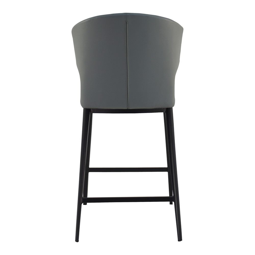 Delaney Counter Stool - Grey By Moe's Home Collection | Bar Stools | Modishstore - 3