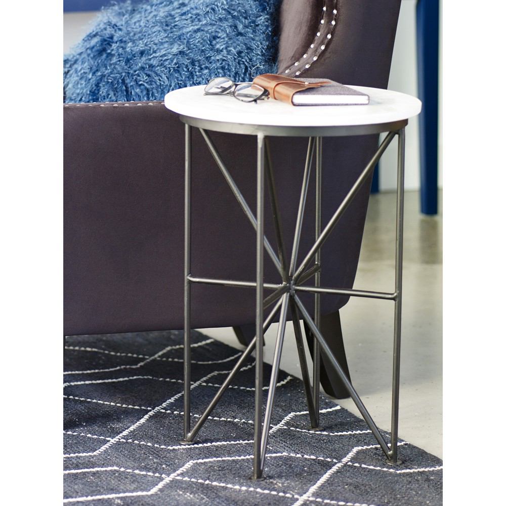 Moe's Home Collection Quadrant Marble Accent Table | Modishstore | Accent Tables-2