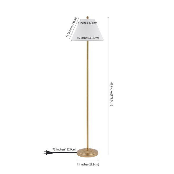 Safavieh Hallie Floor Lamp - Gold | Floor Lamps | Modishstore - 3