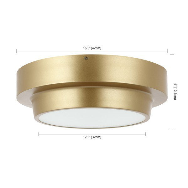 Safavieh Laius Flush Mount - Gold | Ceiling Lamps | Modishstore - 3