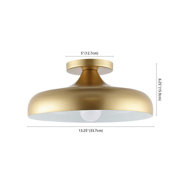 Safavieh Willet Flush Mount - Painted Gold | Ceiling Lamps | Modishstore - 3
