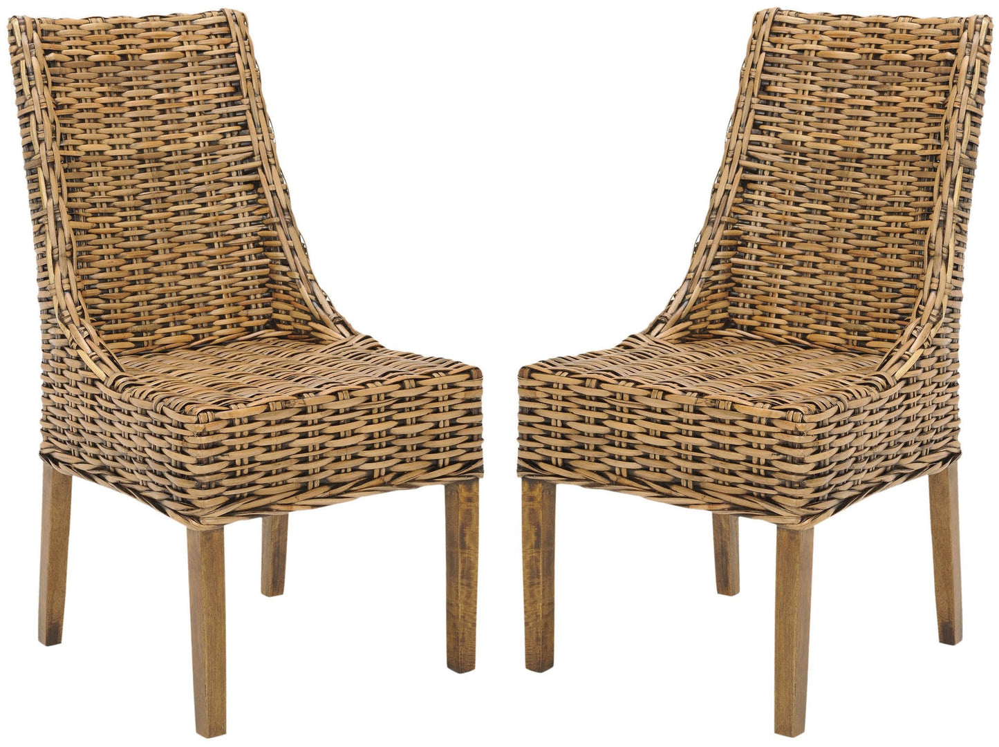 Safavieh Suncoast Rattan Arm Chair - Set Of 2 | Dining Chairs | Modishstore - 2