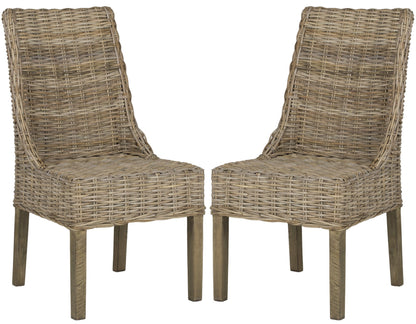 Safavieh Suncoast Rattan Arm Chair - Set Of 2 | Dining Chairs | Modishstore - 3