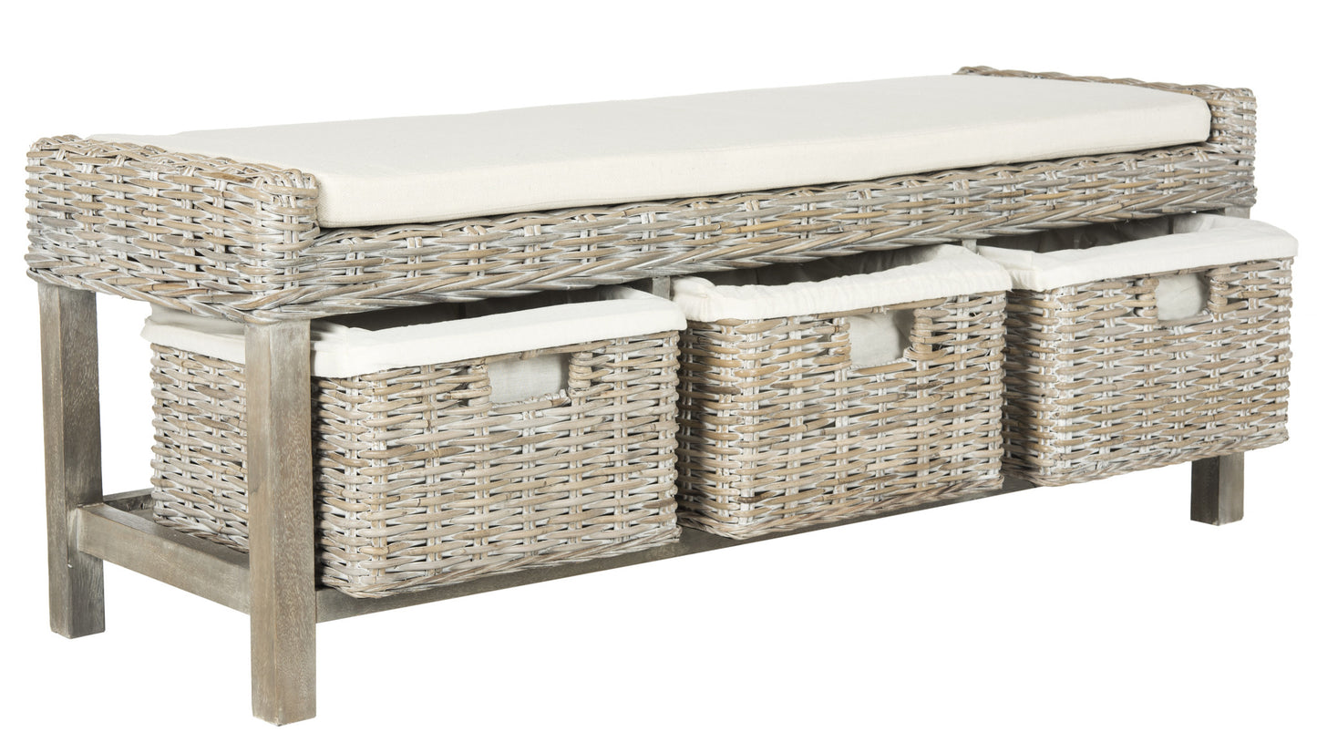 Safavieh Kobutsu Storage Bench | Benches | Modishstore - 4