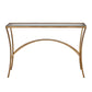 Uttermost Alayna Gold Console Table | Console Tables | Modishstore