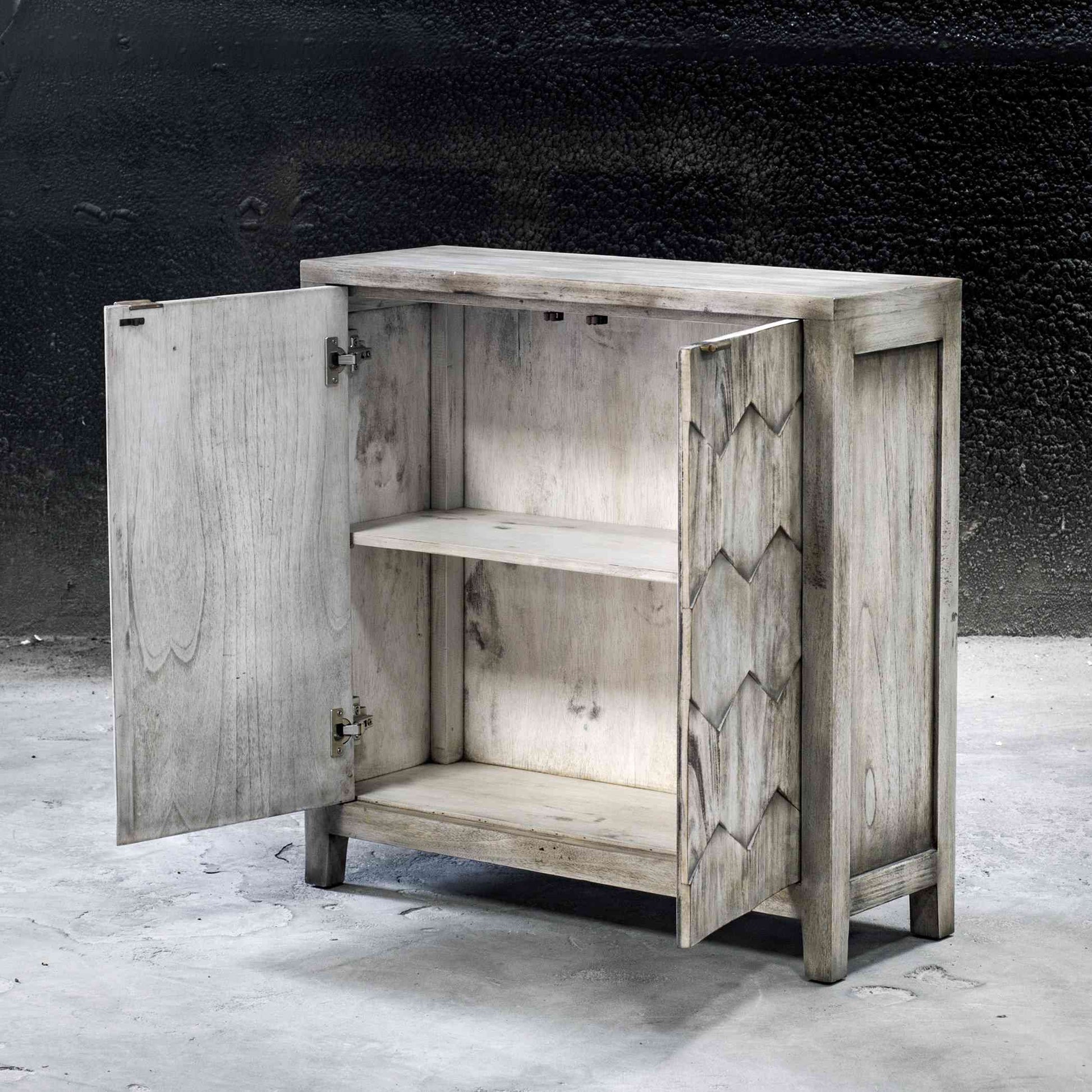 Uttermost Catori Smoked Ivory Console Cabinet | Cabinets | Modishstore - 2