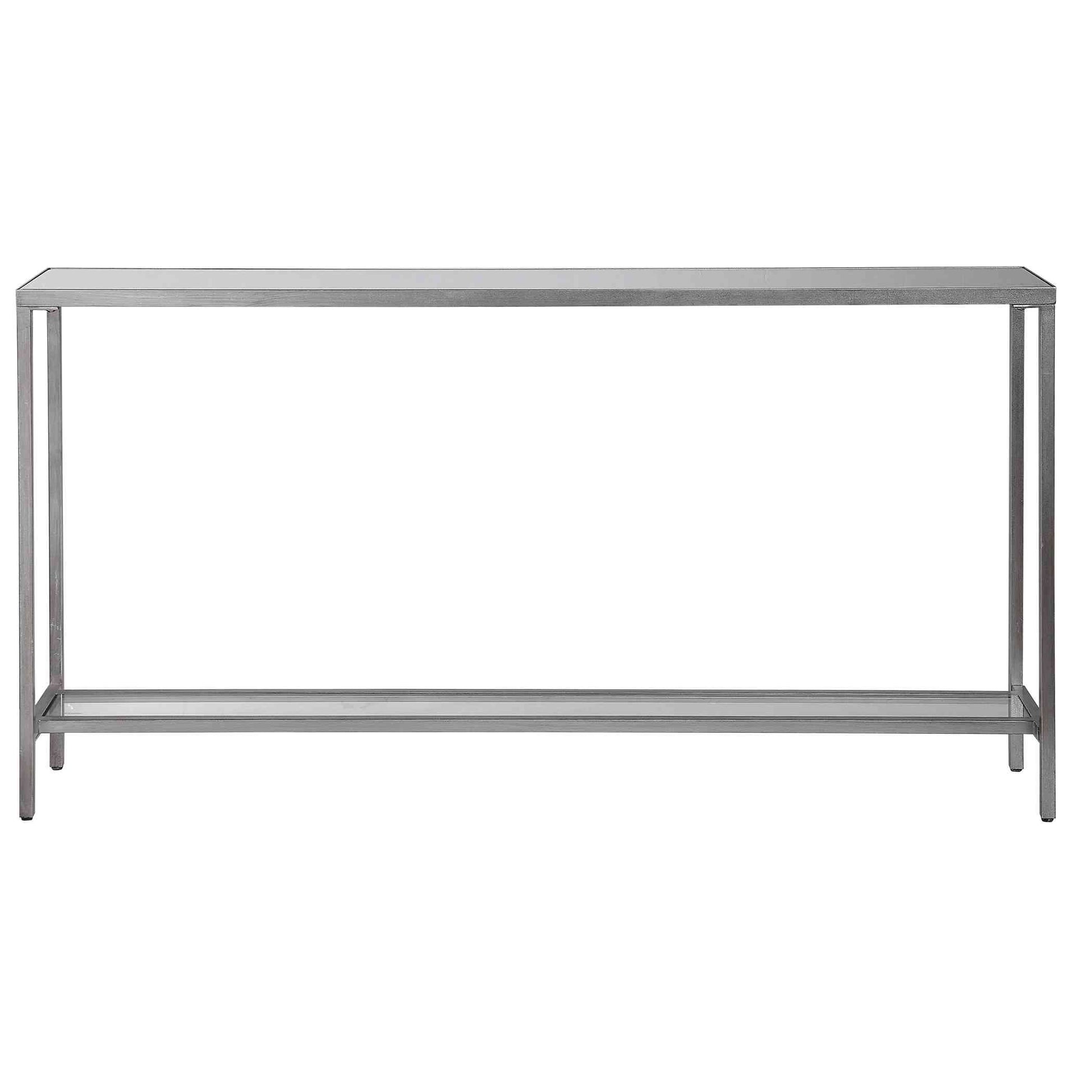 Uttermost Hayley Silver Console Table | Console Tables | Modishstore