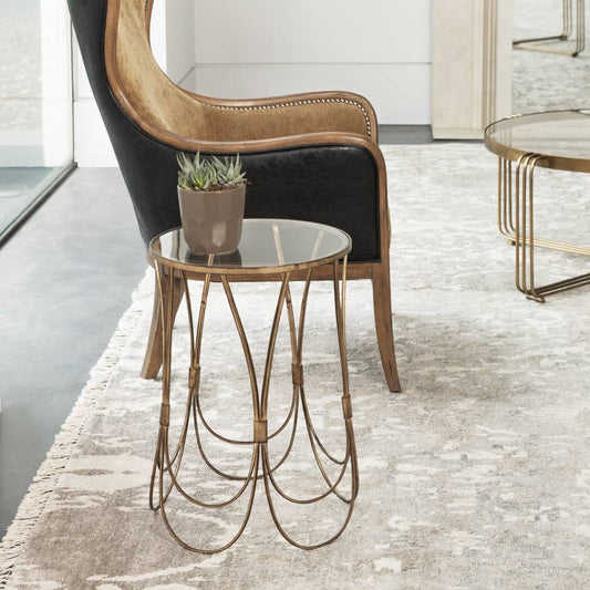 Uttermost Kalindra Gold Accent Table | Modishstore | Accent Tables