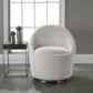 Uttermost Crue White Swivel Chair | Modishstore | Accent Chairs-6