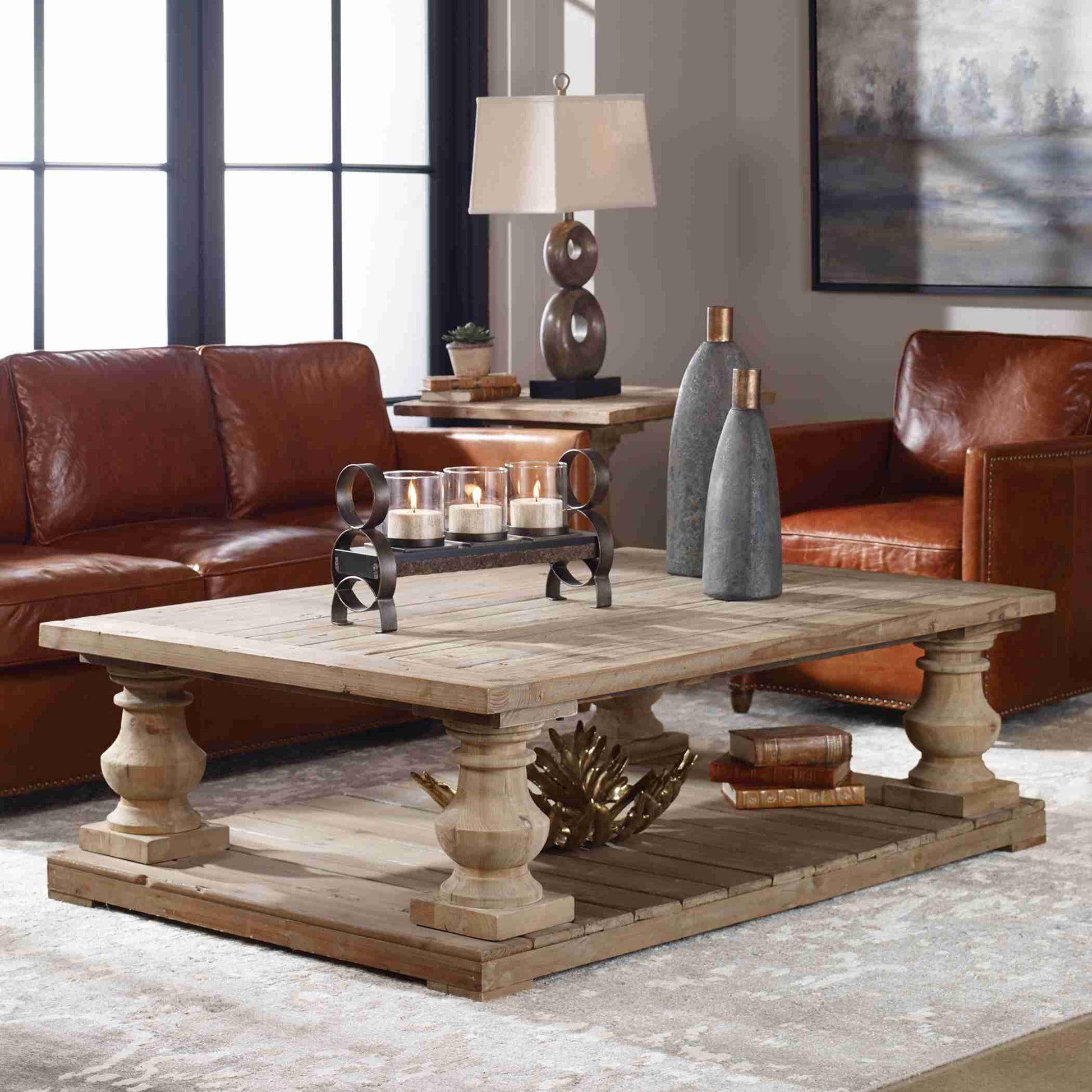 Uttermost Stratford Rustic Cocktail Table | Coffee Tables | Modishstore - 2