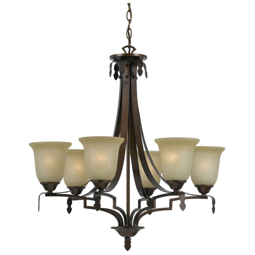 Cal Lighting FX-3506/6 60W X 6 Dabois 6 Light Chandelier | Modishstore | Chandeliers
