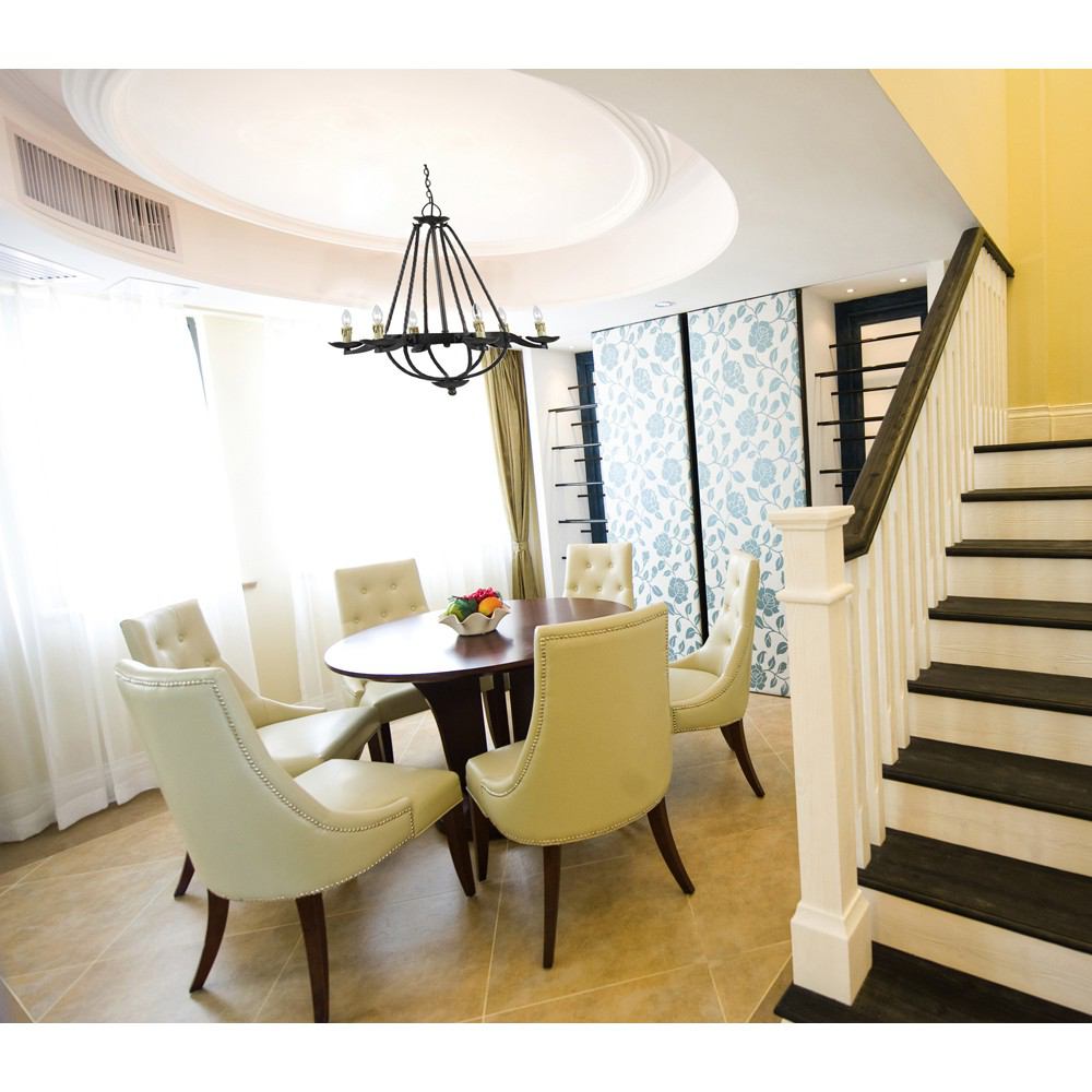 Cal Lighting FX-3511/6 Mojave Hand Forged Iron 6 Light Chandelier | Modishstore | Chandeliers