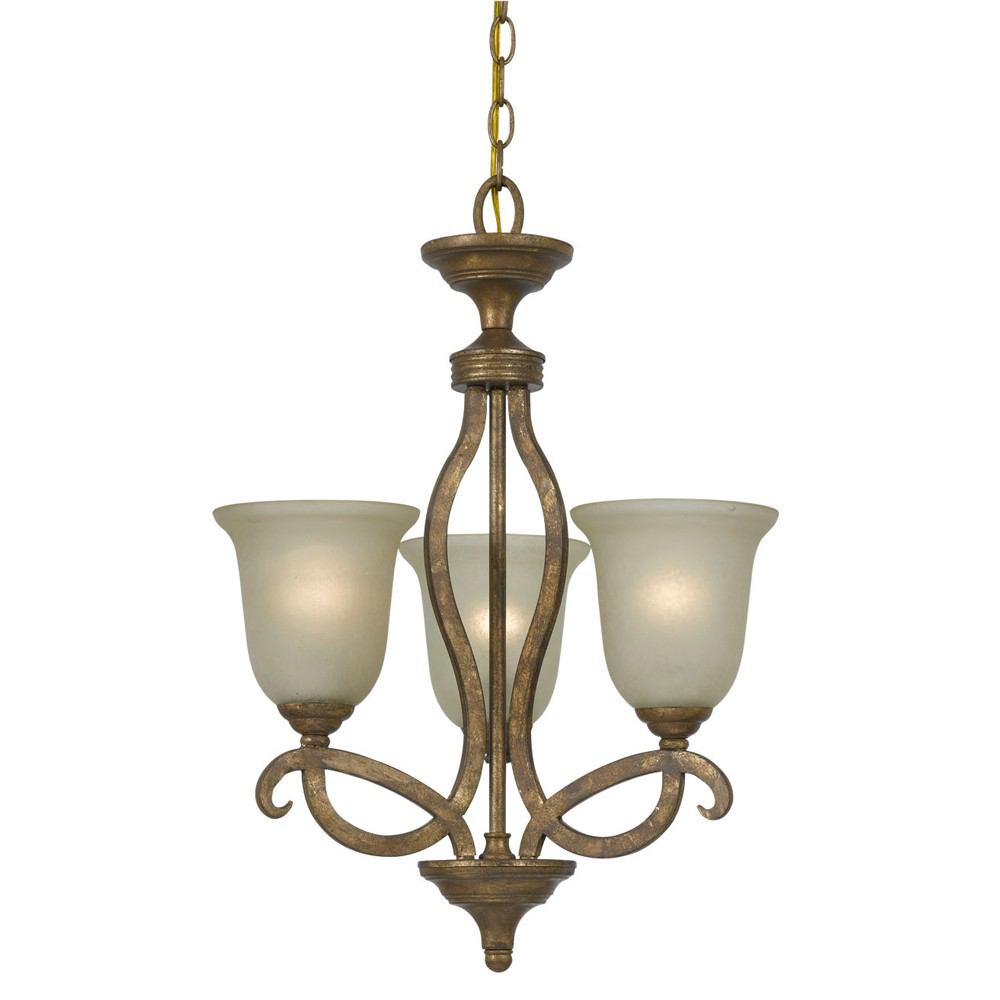 Cal Lighting FX-3512/3 60Wx3 Emmett Iron 3 Light Chandelier | Modishstore | Chandeliers