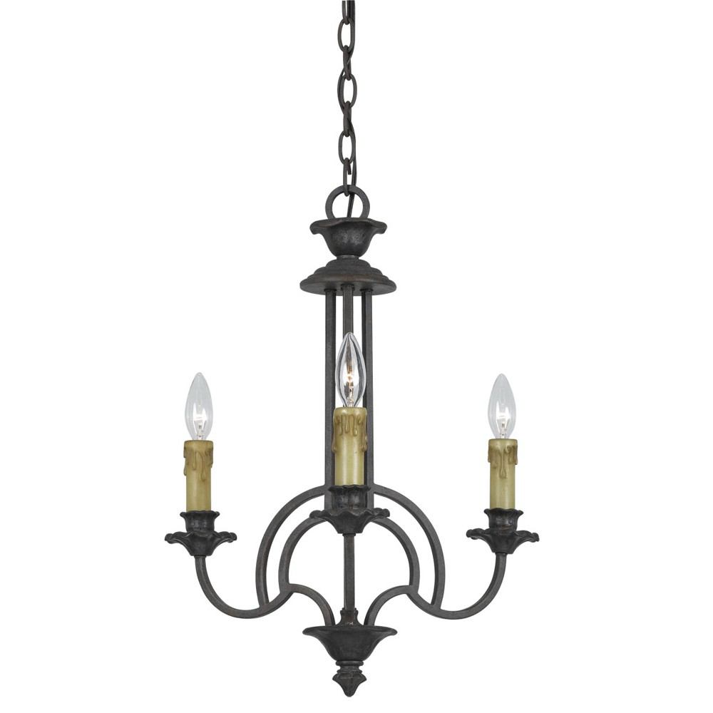 Cal Lighting FX-3516/3 60W X 3 Monclova 3 Light Chandelier | Modishstore | Chandeliers