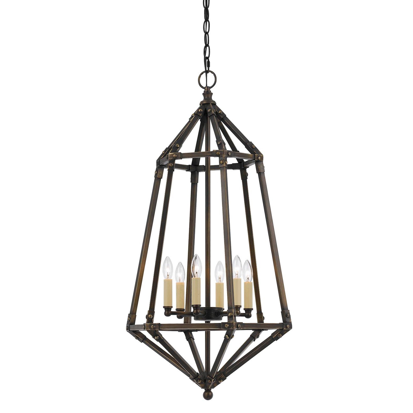 Cal Lighting FX-3594-6 40W X 6 Denmark Metal Pendant-2